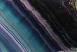 Colorful, Polished Rainbow Fluorite Slab #150793-1